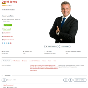 ATTORNEY MEMBER PROFILE OVERVIEW