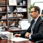 Top Marketing Tips For Law Offices - attorney at his desk contemplating best marketing strategies